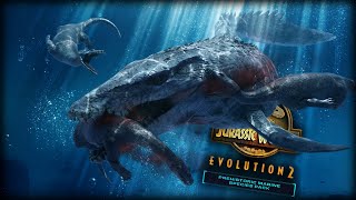 INSANE UNDERWATER ATTACK ANIMATIONS  MARINE BATTLE ROYALE IN JURASSIC WORLD EVOLUTION 2 [upl. by Tj]