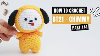 342  BT21  Chimmy Amigurumi 14  How To Crochet Amigurumi  Crochet Tutorial  AmiSaigon [upl. by Aicylla]