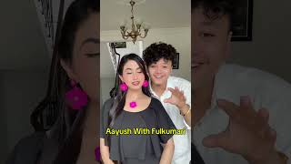 Aayush with fulkumari Alizeh❤️Kitna Osm Haializehjamali aayuzeh aayujanta shorts [upl. by Tsyhtema833]