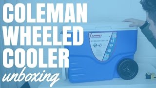 Coleman Wheeled Cooler Unboxing and Initial Review [upl. by Enieledam12]