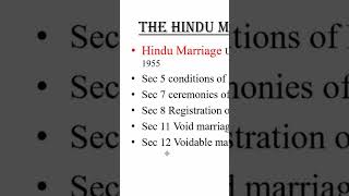 Hindu marriage under Hindu marriage Act lawnotes hindumarriage [upl. by Laural]