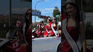 🇨🇦Canada Day ParadeMiss Vancouver Omikoshi canadadaycelebration [upl. by Nylde]