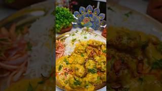 Punjabi Kadhi Chawal ASMR shorts [upl. by Stoeber708]