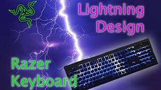 Lightning Strike Razer Keyboard Design [upl. by Frear963]