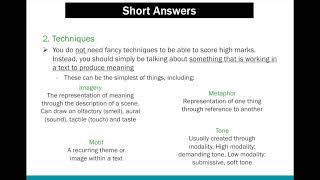 HSC English  Short Answer [upl. by Placidia957]