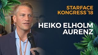 Videointerview mit Heiko Elholm von Aurenz  STARFACE Kongress 18 [upl. by Amjan]