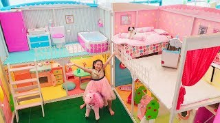 Bug 24 Hours in Giant Barbie Doll House [upl. by Junia]