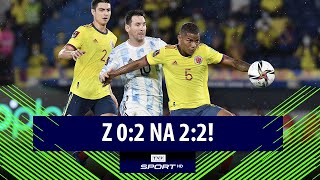 EL MŚ 2022 KOLUMBIA  ARGENTYNA 22 REMIS WYRWANY W OSTATNICH SEKUNDACH  SKRÓT MECZU [upl. by Ahsitram]