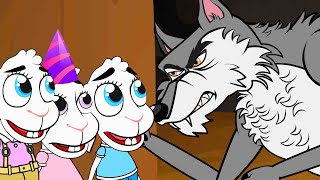 Le Loup et les 7 Chevreaux  Le gateau Surprise  Conte  Dessin Animé avec lesptitszamis [upl. by Iaoh164]