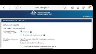 How to create immi Account for Australia Online Visa [upl. by Humpage]