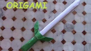 TUTO  Comment faire une épée en ORIGAMI [upl. by Akerley]