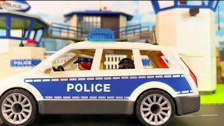 Playmobil City Action collection  Police Head QuartersRobbery Police Car Fire Truck For Kids [upl. by Lynus]