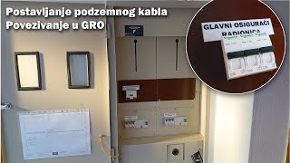 Uskoro VANJA ELEKTRO šemirnica  Postavljanje podzemnog kabla limitatora i povezivanje u GRO [upl. by Cloutman]