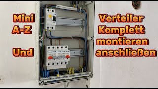 MINI UNTERVERTEILUNG KOMPLETT AZ MONTIEREN UND ANSCHLIESSEN [upl. by Aekal]