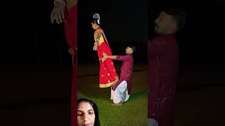 Happy karvachauth 🤗❤️gymnast stunt couplegoals acrobatics action [upl. by Priscella]