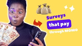 5 Online Surveys that pay through mobile money [upl. by Nwahsel]