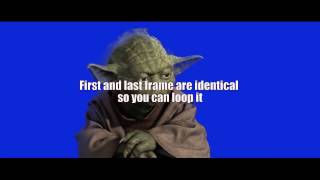 green screen yoda sitting and talking [upl. by Yr]