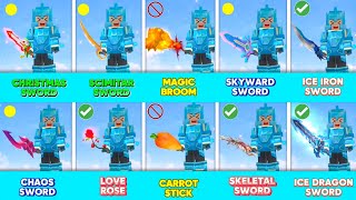 Strongest FREE SWORDS In Skyblock Blockman Go [upl. by Riane]