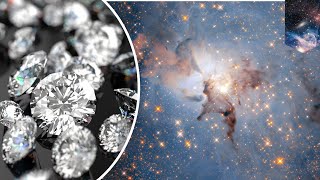 Diamonds in space Nanodiamonds causing weird cosmic glow  TomoNews [upl. by Yenot959]