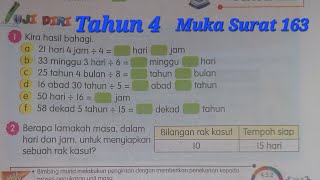 Tahun 4 muka surat 163 soalan 12 Buku Teks Matematik KSSR  Masa dan Waktu  Bahagi Masa [upl. by Tiffanie222]