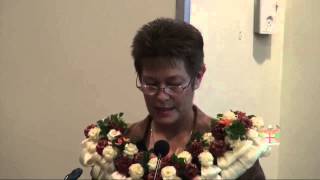 Fijian Assistant Minister for Industry Trade and Tourism Lorna Eden opens Investment Seminar [upl. by Zeidman349]