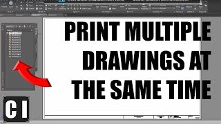 AutoCAD How to create a sheet set and print multiple drawings at once [upl. by Vallery]