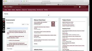 MSU Explained How to Access My Missouri State [upl. by Towbin]