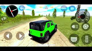 Dollar song Modified Mahindra green Thar👿  Indian cars 4x4 simulator 3d  android gameplay [upl. by Cassidy]