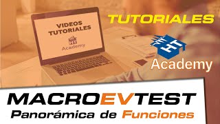 Tutorial MACROEVTEST  Panorámica de las principales funciones [upl. by Juetta]