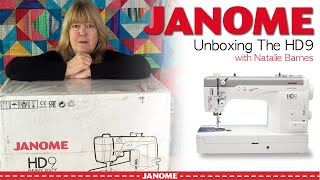 “Unboxing the Janome HD9 Professional” with Natalie Barnes of Beyond the Reef Patterns [upl. by Mailand90]