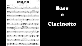 Swingando  Base e spartito per Clarinetto Sib Jazz [upl. by Yanaton]