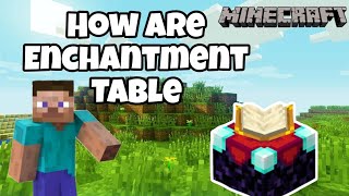 How Are Enchantment Table in Minecrafthow do you build an enchantment table in minecraft [upl. by Sidnac599]