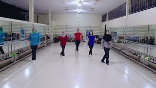 Una Bachata Contigo  line dance Choreographer Ayu Permana INA [upl. by Siouxie]