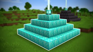 I Made a FULL DIAMOND BEACON in Minecraft Hardcore [upl. by Heiner407]