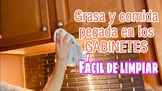 📌COMO LIMPIAR los GABINETES DE MADERA GRASOSOS DE LA COCINA GABINETES CON GRASA Y MUY SUCIOS [upl. by Wernher]