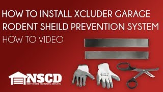 How to install Xcluder Garage Door Rodent Shield Pest Prevention System [upl. by Ydnys66]