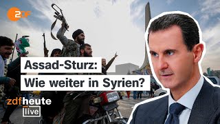 Rebellen verkünden Einnahme von Damaskus Machthaber in Syrien abgesetzt  ZDFheute live [upl. by Neelac]