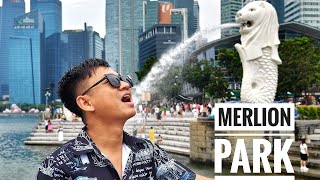 MERLION PARK​ Singapore  4K Ultra Walking Tour [upl. by Asilaj]