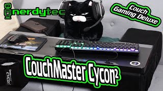 Nerdytec Couchmaster Cycon 2 Black Edition Test  Gaming auf dem Sofa [upl. by Atirb]