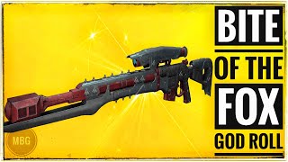 How to get Bite of the Fox  God Roll opinions  Destiny 2 [upl. by Pennie]