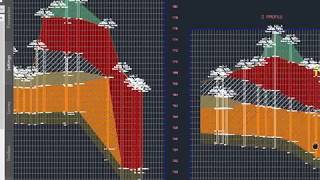 Autocad Civil3d Geotechnical module Пример трехмерной модели [upl. by Elinet]