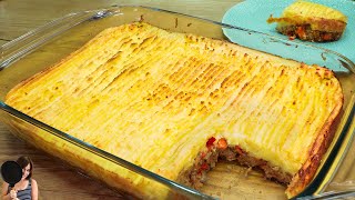 Ive never eaten anything tastier Easy Potato Casserole and Ground Beef Recipe Shepherds pie ASMR [upl. by Canfield]