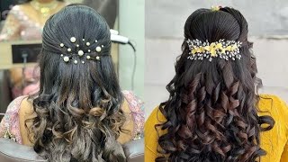 bridal ke liye ekdum unique hairstyle [upl. by Vieva]