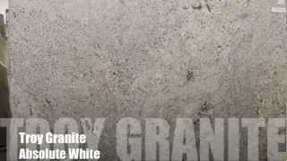 Absolute White Granite countertop by Troy Granite [upl. by Amory]