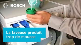 Conseils  Que faire si la laveuse produit trop de mousse  Bosch Home Canada [upl. by Politi496]