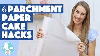 6 Parchment Paper Cake Hacks [upl. by Aennyl]