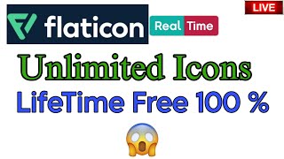 How to download unlimited icons from flaticon website  Lifetime Free 100 working [upl. by Evatsug]