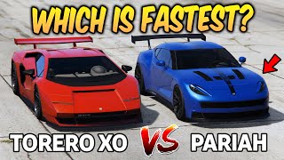 GTA 5 ONLINE  TORERO XO VS PARIAH WHICH IS FASTEST [upl. by Shandie86]