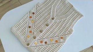 ❤️ stylish crochet sweater vest designs idea Bintescrochet [upl. by Chrystel]