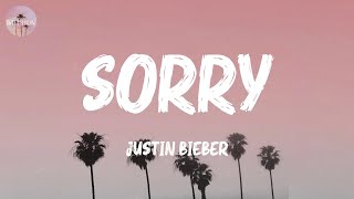 Sorry  Justin Bieber Lyric Video [upl. by Eudoca750]